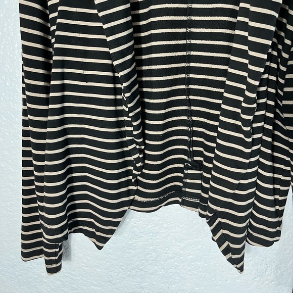 Anthropologie Dolan Left Coast Black and Tan Striped Jacket Blazer Womens Medium - Picture 7 of 10